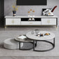 Support multimédia TV contemporain, console multimédia en pierre pour salon