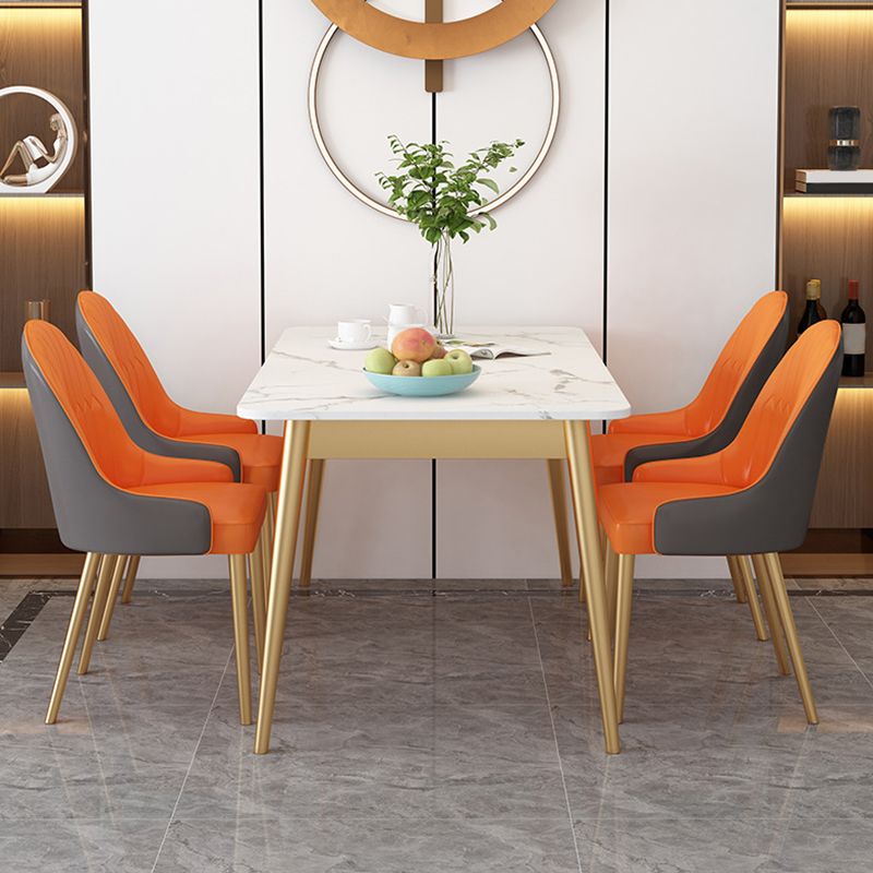 Esszimmer-Luxus-Esstisch, Küche, Stein-Esstisch mit 4 Beinen