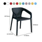 Plastic Scandinavian Dining Kitchen Room Arm Chair Solid Back Chair Clearhalo ' kitchen&dining_furn' 'Dining Chairs' 'Dining Tables & Seating' 'dining_chair' 'furn' 'furn_dining_chair' 'Furniture' 'furniture_dining_chair' 'Kitchen & Dining Furniture' 'kitchen' 1200x1200_e8de65ce-833b-463b-b5df-5ed17e72e115