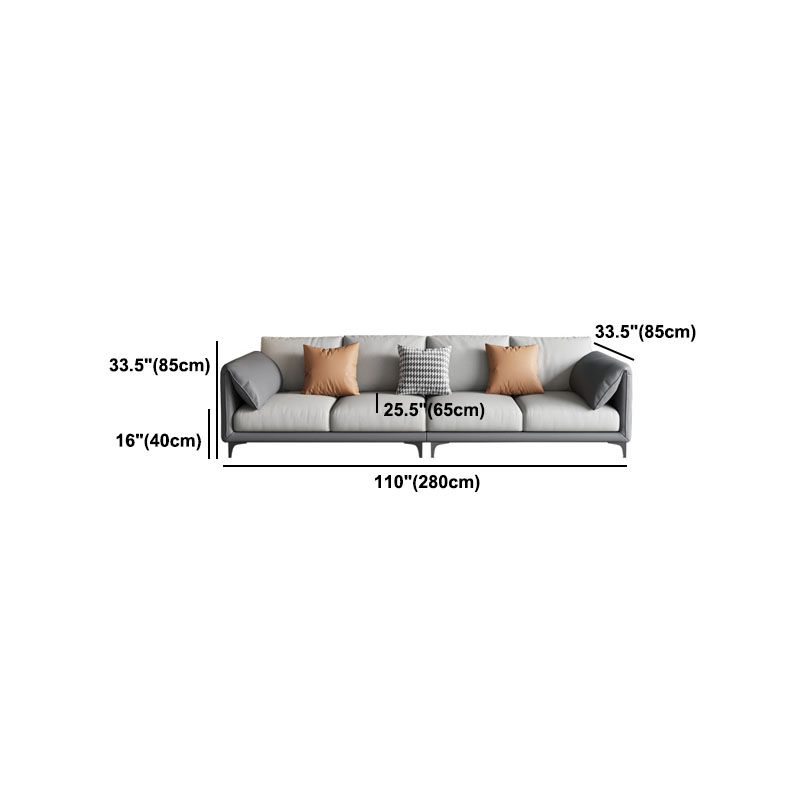 Stain Resistant Stationary Faux Leather Pillow Top Arm Standard Sofa Clearhalo 'furn' 'furn_sofas' 'Furniture' 'Living Room Furniture' 'Sofa' 'sofas' 1200x1200_e8de94c8-d461-42bb-ba15-91069ce4c144