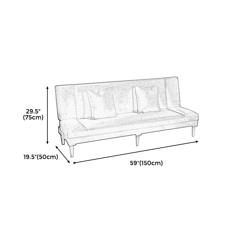29.53" H Armless Sofa Bed with Tight Back Sofa for Living Room, Apartment Clearhalo 'furn' 'furn_sofas' 'Furniture' 'furniture_sofas' 'kitchen' 'kitchen_sofas' 'Living Room Furniture' 'Sofa' 'sofas' 1200x1200_e8deabe7-69aa-43c9-9d31-b5532dad3c18
