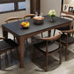 Rectangle Sintered Stone Dining Table Solid Wood Frame Dining Table Clearhalo 'Dining Tables & Seating' 'Dining Tables' 'dining_table' 'furn' 'furn_dining_table' 'Furniture' 'Kitchen & Dining Furniture' 1200x1200_e8df2811-1d2b-4aa7-a01f-1a5b6f14f342