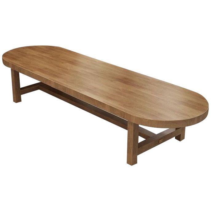 Moderner Oval Desk Konferenztisch Office Holzschreiber ohne Stuhl ohne Stuhl