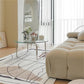 Contemporary Round Glass Top Cocktail Table with Sled Steel Base Clearhalo 'Coffee & Accent Tables' 'Coffee Tables' 'coffee_tables' 'furn' 'furn_coffee_tables' 'Furniture' 'Living Room Furniture' 1200x1200_e8df7805-ee15-497d-a909-d0b18c62bff1