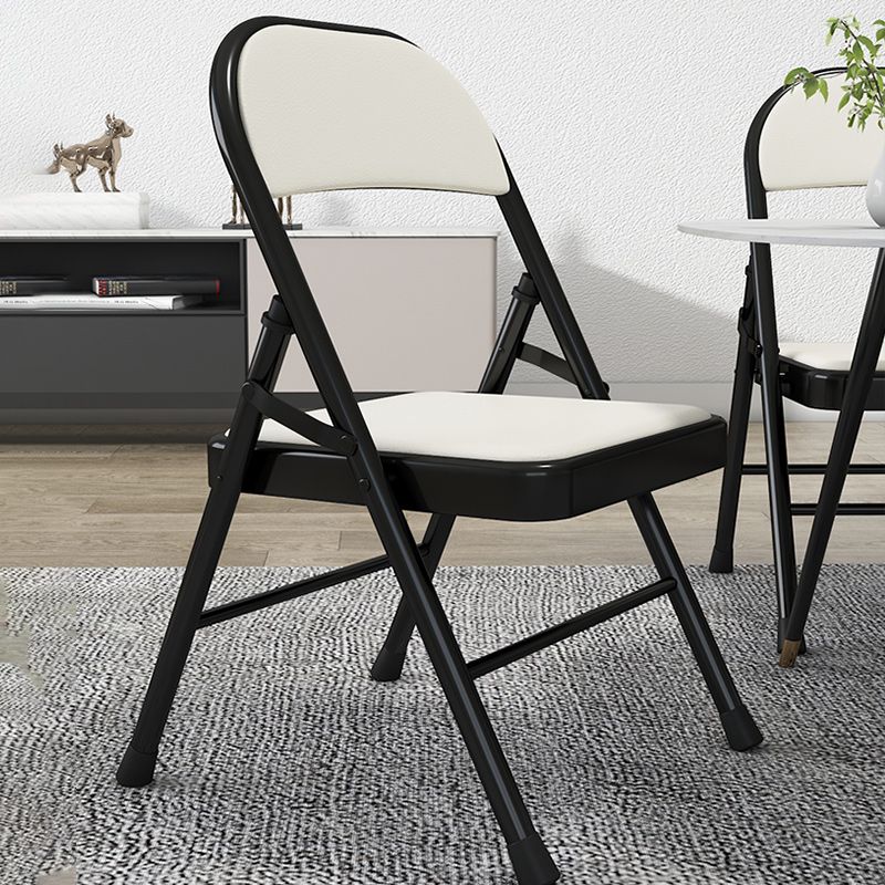 Sedia reclinabile interno in metallo contemporaneo di colore solido con gambe