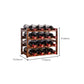 Modern Tabletop Wine Bottle Rack Solid Wood Wine Bottle Rack for Home