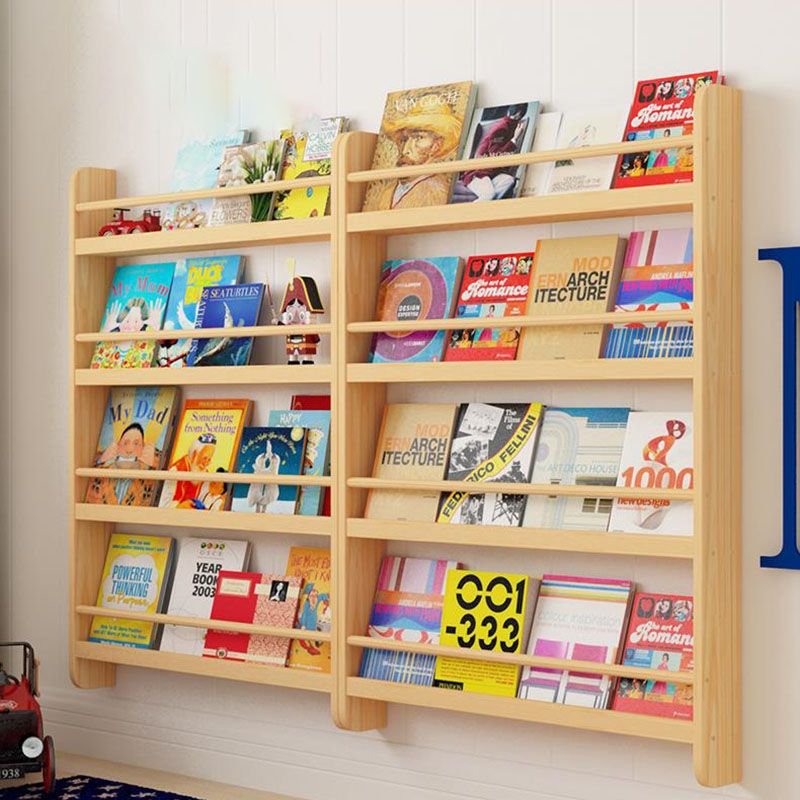 Pine Wood Wall Unit Bookshelf Scandinavian Vertical Bookcase for Home Clearhalo 'Bookcases' 'furn' 'furn_bookcases' 'Furniture' 'furniture_bookcases' 'Office Furniture' 1200x1200_e8e1d5a8-f50c-4528-be0b-062c59f1af55