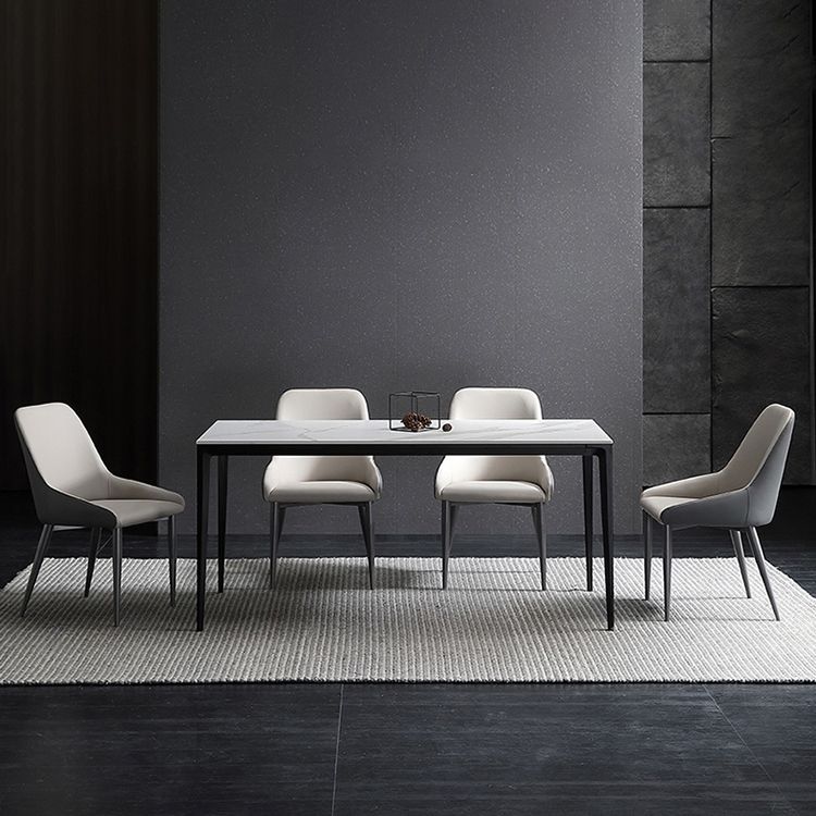 Contemporary Style Metal Dining Chair Dining Parsons Arm Side Chairs for Kitchen Clearhalo ' kitchen&dining_furn' 'Dining Chairs' 'Dining Tables & Seating' 'dining_chair' 'furn' 'furn_dining_chair' 'Furniture' 'furniture_dining_chair' 'Kitchen & Dining Furniture' 'kitchen' 1200x1200_e8e36ed6-451a-4dfd-82a0-e141b99a2394