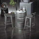 Industrial Silver Counter Stools Iron Wooden Bar Bristol Stools with Low Back Clearhalo 'Bar Furniture' 'Bar Stools' 'bar_stools' 'furniture_bar_stools' 'Kitchen & Dining Furniture' 'kitchen&dining_furn' 'kitchen' 'kitchen_furn' Furniture' 1200x1200_e8e4ca43-7cb6-4e73-a75e-0ac26a3396d3