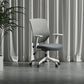 Silla de oficina moderna altura del asiento ajustable brazos fijos silla giratoria con ruedas