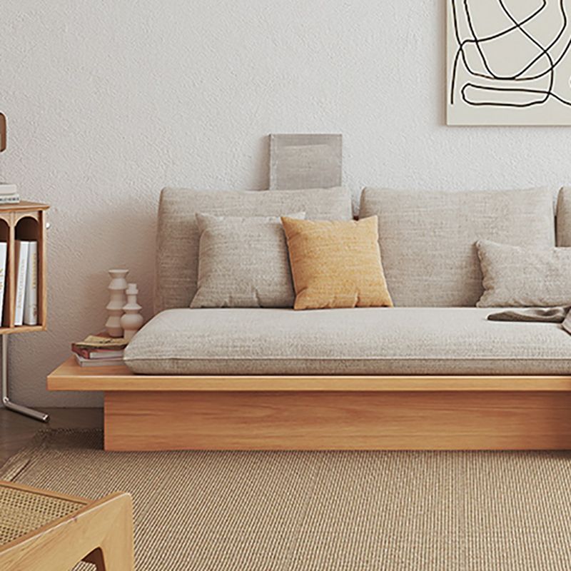 Cotton Blend Rolled Arm Sofa Loose Back 35"W Modern Sofa with Storage Clearhalo 'furn' 'furn_sofas' 'Furniture' 'furniture_sofas' 'kitchen' 'kitchen_sofas' 'Living Room Furniture' 'Sofa' 'sofas' 1200x1200_e8e53ffb-8589-49a4-94ff-1e0c4c71511d