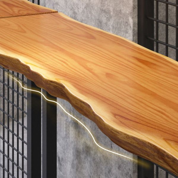 Rechteck aus massivem Holz Bar Tisch Set luxuriöser 1/3 Stücke Thescheltisch mit hohen Hockern