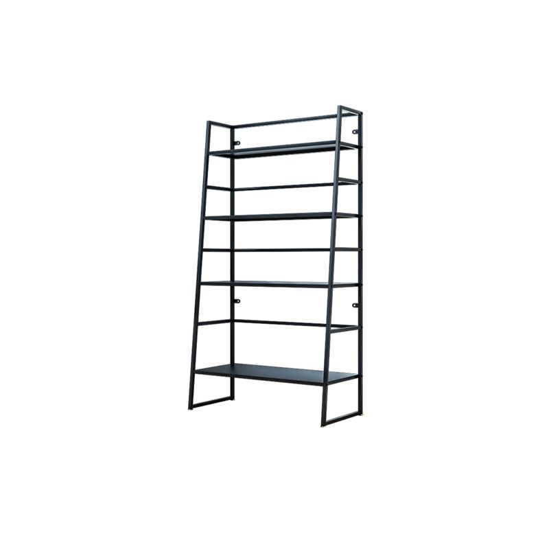 Modern Bookshelf Ladder Metal Open Back Shelf Bookcase with Shelves for Living Room Clearhalo 'Bookcases' 'furn' 'furn_bookcases' 'Furniture' 'Office Furniture' 1200x1200_e8e61740-a766-4896-896b-47a014b39d51