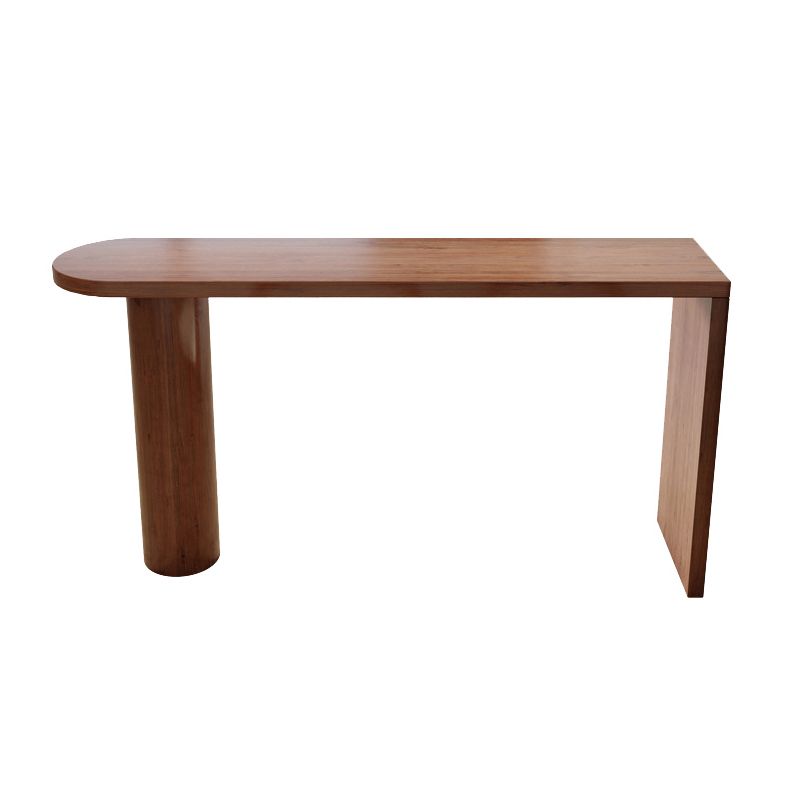 Modern Free Form Bar Table Set 1/3 Pcs Pine Solid Wood Bar Table and Stools in Brown Clearhalo 'Bar Furniture' 'furn' 'furn_home_bar_bar_sets' 'Furniture' 'Home Bars & Bar Sets' 'home_bar_bar_sets' 'Kitchen & Dining Furniture' 1200x1200_e8e74428-1e19-4657-bbdf-0ad5fe543a1a