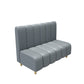 47.27"D x 25.59"W x 33.46"H Contemporary Glam 2-seat Sofa for Restaurant Clearhalo 'furn' 'furn_sofas' 'Furniture' 'furniture_sofas' 'kitchen' 'kitchen_sofas' 'Living Room Furniture' 'Sofa' 'sofas' 1200x1200_e8e7ee13-70ec-418d-a201-16d8e889edf6