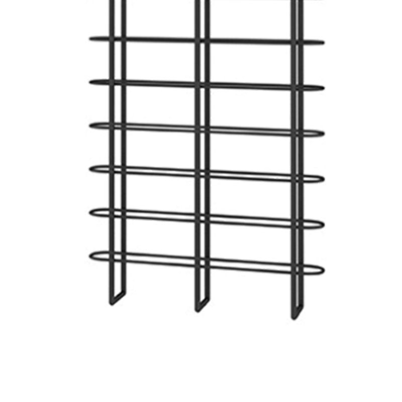 Metal Floor Wine Rack Bottle Black Modern Bottle Holder for Kitchen Clearhalo 'furn' 'furn_wine_racks' 'Furniture' 'Kitchen & Dining Furniture' 'Wine Racks' 'wine_racks' 1200x1200_e8eaeb19-d8ab-405e-bc73-dedf3e41ee7a