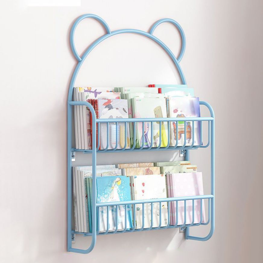 Contemporary Wall Mounted Bookshelf Metal Closed Back Bookcase for Home Clearhalo 'Bookcases' 'furn' 'furn_bookcases' 'Furniture' 'furniture_bookcases' 'Office Furniture' 1200x1200_e8ec2094-1fd4-401b-a2c1-d063f7680829