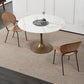 Modern Style Stone Dining Table Tulip Base Dining Site Table, for Dining Room Clearhalo ' dining_table' 'Dining Tables & Seating' 'Dining Tables' 'furn' 'furn_dining_table' 'Furniture' 'furniture_dining_table' 'Kitchen & Dining Furniture' 'kitchen&dining_furn' 'kitchen' 'kitchen_dining_table' 1200x1200_e8ef8550-eedb-4a17-ae70-a880752ba468