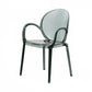 Home Dining Side Chair Kitchen Contemporary Plastic Dining Arm Chair