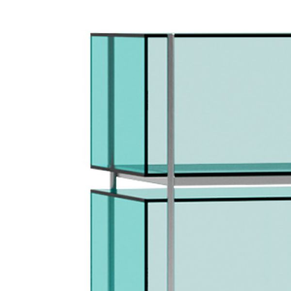 Contemporary Closed Back Standard Bookshelf Acrylic Bookcase with Shelves for Study Room Clearhalo 'Bookcases' 'furn' 'furn_bookcases' 'Furniture' 'Office Furniture' 1200x1200_e8efca5e-376e-47d3-b4d4-b2d2fbbc251c