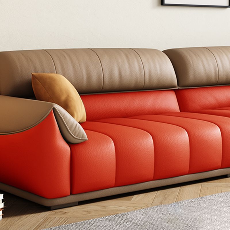 Contemporary Sectional with Pillow Top Arm Living Room Sectional sofa Clearhalo 'furn' 'furn_sectionals' 'Furniture' 'Living Room Furniture' 'Sectionals' 1200x1200_e8f014bd-0cd2-444a-b801-efa4e8222197