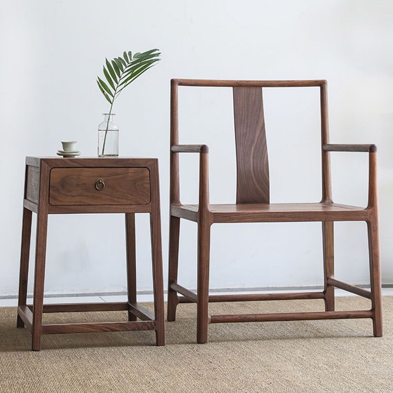 Traditionele eetkamerstoelen massief houten eetkamerstoel met kussen