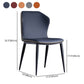 Contemporary Home Side Chair Wingback Metal Upholstered Dining Room Chair Clearhalo ' kitchen&dining_furn' 'Dining Chairs' 'Dining Tables & Seating' 'dining_chair' 'furn' 'furn_dining_chair' 'Furniture' 'furniture_dining_chair' 'Kitchen & Dining Furniture' 'kitchen' 1200x1200_e8f2159e-5867-4560-87c1-0636fa1399cd
