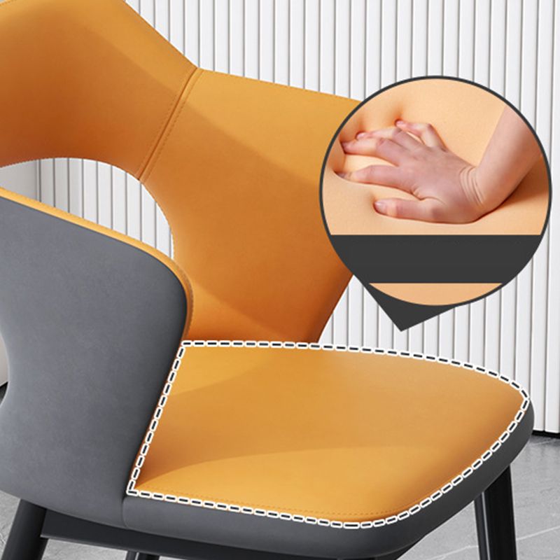 Chaise latéral sans bras moderne du milieu du siècle