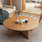 Round Solid Wood Coffee Table Cross Legs Coffee Cocktail Table Clearhalo 'Coffee & Accent Tables' 'Coffee Tables' 'coffee_tables' 'furn' 'furn_coffee_tables' 'Furniture' 'Living Room Furniture' 1200x1200_e8f3a082-af54-4a9b-af1a-b59d7e5354af
