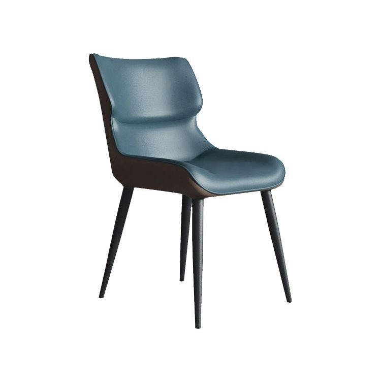 Contemporary Style Leather Dining Chairs Wingback Parsons Arm Chairs (Set of 2) Clearhalo ' kitchen&dining_furn' 'Dining Chairs' 'Dining Tables & Seating' 'dining_chair' 'furn' 'furn_dining_chair' 'Furniture' 'furniture_dining_chair' 'Kitchen & Dining Furniture' 'kitchen' 1200x1200_e8f3af94-157e-4bd8-a46f-044bcb21064e