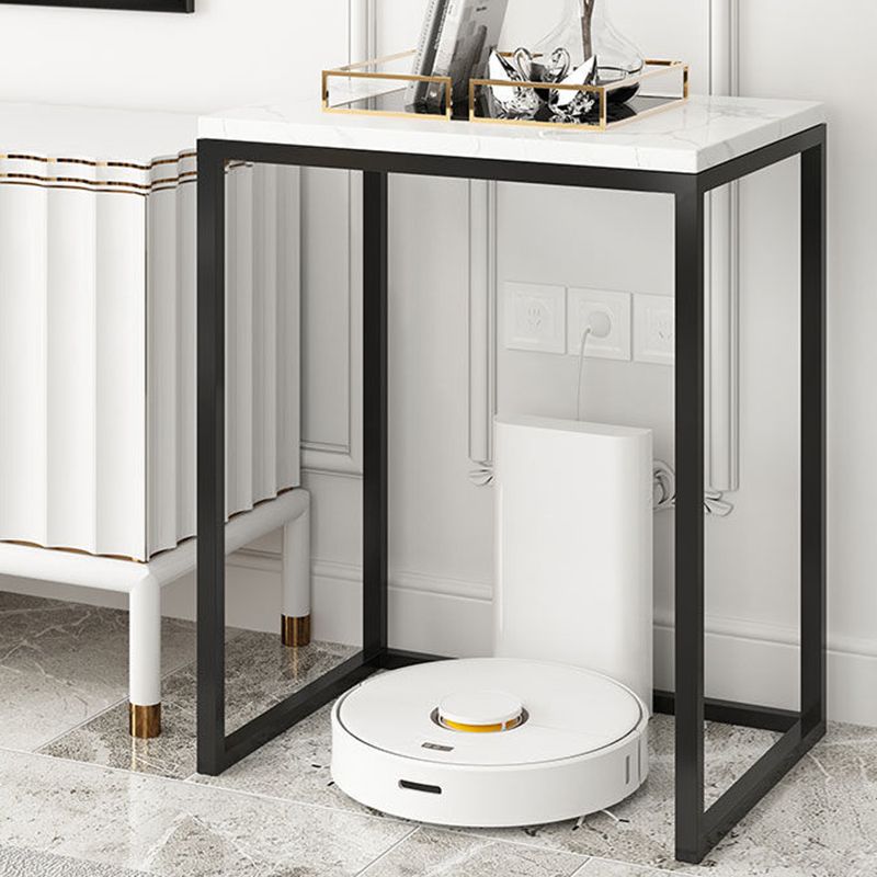 Frame Base Design Cocktail Table Slate Desktop Rectangular Coffee Table with Metal Base Clearhalo 'Coffee & Accent Tables' 'End & Side Tables' 'end_side_tables' 'furn' 'furn_end_side_tables' 'Furniture' 'Living Room Furniture' 1200x1200_e8f3e73e-89c3-4b93-91b5-bb2b4f0da9d2