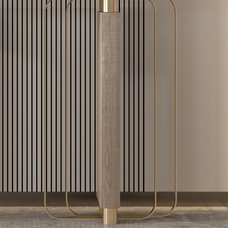 Modern Oval Console Table Stone Console Sofa Table in White for Home