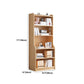 Contemporary Style Standard Bookshelf 11.8-Inch Wide Engineered Wood Bookcase for Home