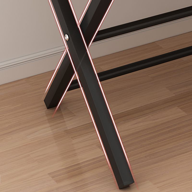 Rectangular Folding Home Writing Desk Trestle Steel Base Office Desk Clearhalo 'furn' 'furn_office_desk' 'Furniture' 'Office Desks' 'Office Furniture' 'office_desk' 1200x1200_e8f98099-79a4-4833-8f3d-95bdd0b169ae
