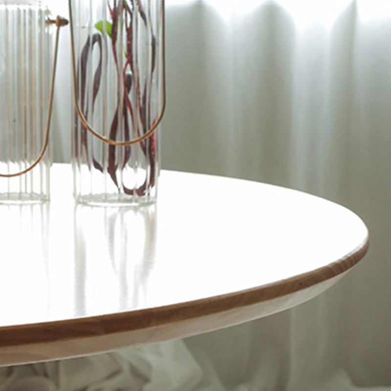 Modern Oval Pine Wood Dining Table Wood Base Home Dining Table Clearhalo 'Dining Tables & Seating' 'Dining Tables' 'dining_table' 'furn' 'furn_dining_table' 'Furniture' 'Kitchen & Dining Furniture' 1200x1200_e8fa62b4-d724-4166-9d3e-4b293470e564