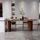 Mesa de comedor de madera sólida mesa de comedor de estilo contemporáneo para cocina casera