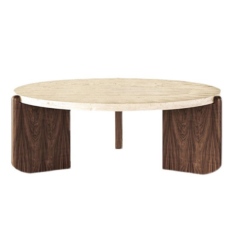 Single 3 Legs Coffee Table Wooden Modern Beige/Brown/Black Cocktail Table Clearhalo 'Coffee & Accent Tables' 'Coffee Tables' 'coffee_tables' 'furn' 'furn_coffee_tables' 'Furniture' 'furniture_coffee_tables' 'Living Room Furniture' 1200x1200_e8fd763e-83e5-4fc7-a363-46c9125a6353