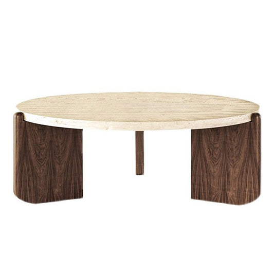 Single 3 Legs Coffee Table Wooden Modern Beige/Brown/Black Cocktail Table Clearhalo 'Coffee & Accent Tables' 'Coffee Tables' 'coffee_tables' 'furn' 'furn_coffee_tables' 'Furniture' 'furniture_coffee_tables' 'Living Room Furniture' 1200x1200_e8fd763e-83e5-4fc7-a363-46c9125a6353