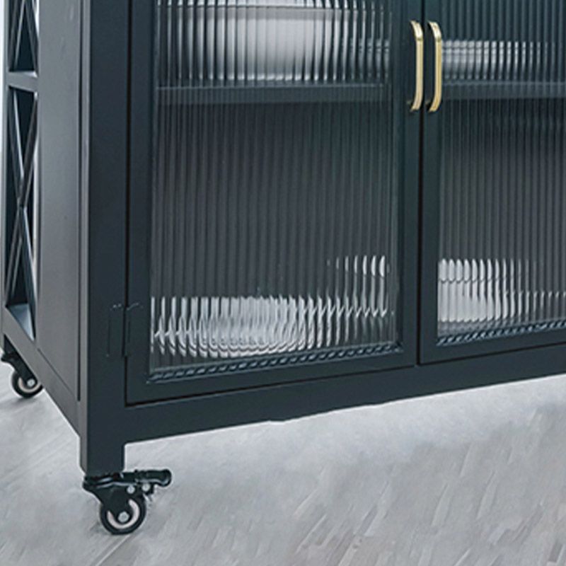 Moderno tavolo rettangolare tavolo rotolare sala da pranzo carrello da cucina