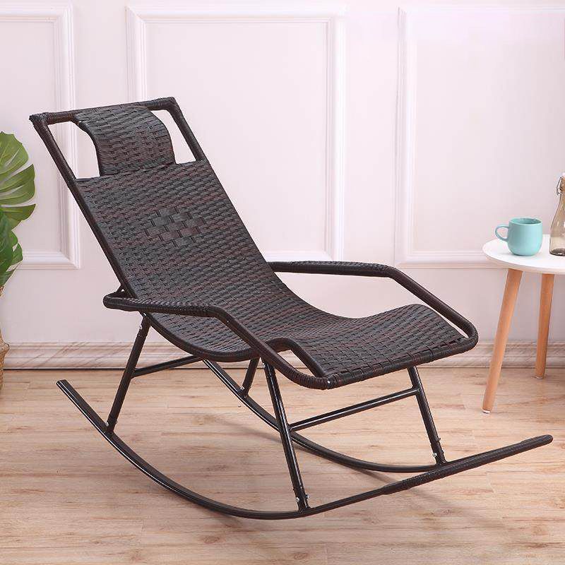 Indoor Rattan Rocking Chair Mid-Century Modern Rocking Chair Clearhalo 'Chairs & Seating' 'furn' 'furn_rocking_chairs' 'Furniture' 'Living Room Furniture' 'Rocking Chairs' 'rocking_chairs' 1200x1200_e8ff4c6c-a7b0-4d3c-b6e9-4a5cc1d56927