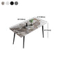 Stone Top Table 4 Legs Rectangle Dining Table for Home Kitchen Dinner Clearhalo 'Dining Tables & Seating' 'Dining Tables' 'dining_table' 'furn' 'furn_dining_table' 'Furniture' 'Kitchen & Dining Furniture' 1200x1200_e8ff971a-1d4d-4915-8f1b-18cdb388f419