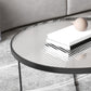 Contemporary Cross Legs Glass Round Metal Nesting Coffee Table Set Clearhalo 'Coffee & Accent Tables' 'Coffee Tables' 'coffee_tables' 'furn' 'furn_coffee_tables' 'Furniture' 'Living Room Furniture' 1200x1200_e90450fb-3b27-482f-8a12-af38d6df2d5f