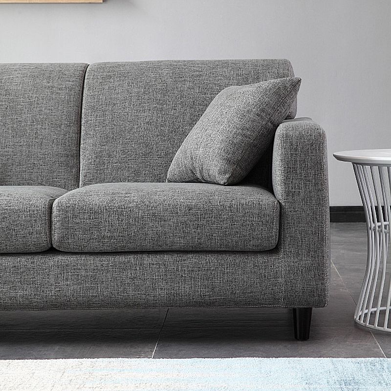 Contemporary 2-seat Sofa Square Arm Settee with Removable Cushions Clearhalo 'furn' 'furn_sofas' 'Furniture' 'furniture_sofas' 'Living Room Furniture' 'Sofa' 'sofas' 1200x1200_e9045d9e-67e4-4e0f-a244-4a4faebd4c4c