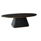 Glam Metal and Slate Cocktail Table Pedestal Coffee Table for Living Room Clearhalo 'Coffee & Accent Tables' 'Coffee Tables' 'coffee_tables' 'furn' 'furn_coffee_tables' 'Furniture' 'Living Room Furniture' 1200x1200_e9048f45-9b8d-4764-96c4-2e664ce8d298