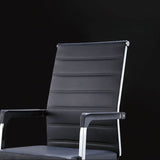 Silla de tareas de estilo moderno silla de oficina ergonómica con brazos fijos