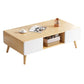 Wood Coffee Table Modern Single Coffee Table with with Storage Drawers Clearhalo 'Coffee & Accent Tables' 'Coffee Tables' 'coffee_tables' 'furn' 'furn_coffee_tables' 'Furniture' 'Living Room Furniture' 1200x1200_e905f5c9-ec8b-495d-b9cc-cccfbcb3c984
