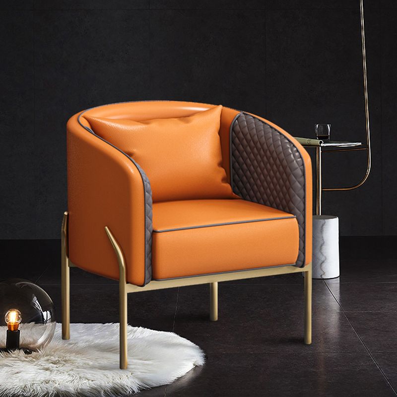 Contemporary Style Single Sofa Chair Pillow Back Arm Chair for Living Room Clearhalo 'Accent Chairs' 'accent_chairs' 'Chairs & Seating' 'furn' 'furn_accent_chairs' 'Furniture' 'Living Room Furniture' 1200x1200_e906b1f4-e7e4-4281-a379-7e1360650df2