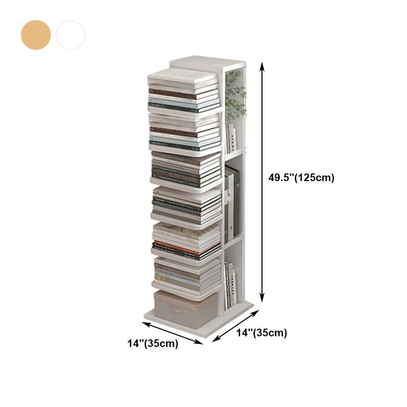 13.78"W Bookshelf Contemporary Style Bookcase for Home and Office
