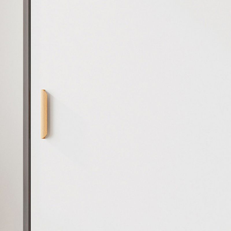 Mobile moderno armadio in legno armadio a 2 porte armadio con ripiani e binario