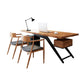 Industrial Natural Rectangular Executive Desk Home Office Desk with Metal Legs Clearhalo 'furn' 'furn_office_desk' 'Furniture' 'Office Desks' 'Office Furniture' 'office_desk' 1200x1200_e90acc55-11d7-484a-97de-36e690b3ecb2